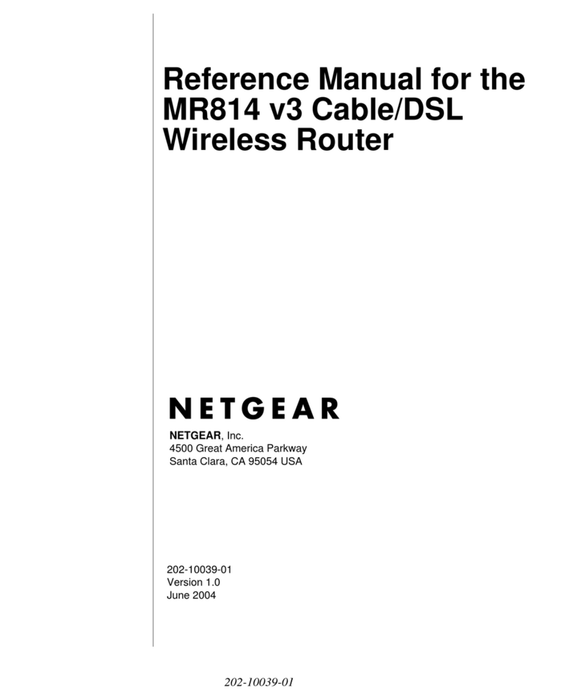 NETGEAR MR814 v3 User manual