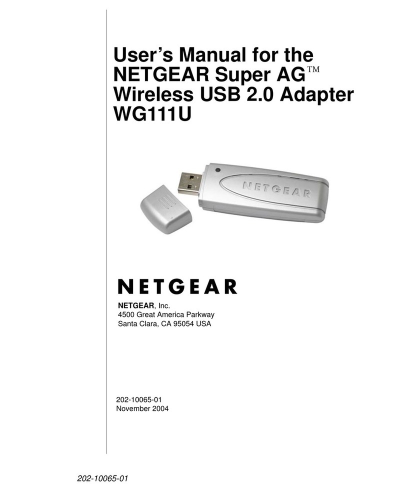 NETGEAR WG111U - Double 108 Mbps Wireless USB 2.0... User manual NETGEAR WG111U - Double 108 Mbps Wireless USB 2.0... User manual