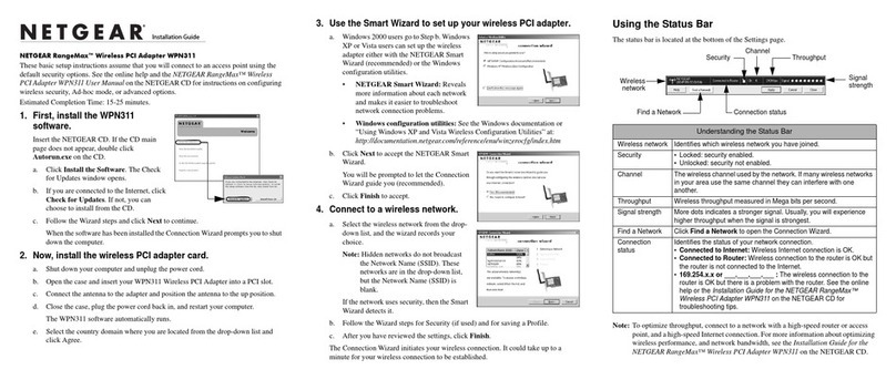 NETGEAR RangeMax WPN311 User manual