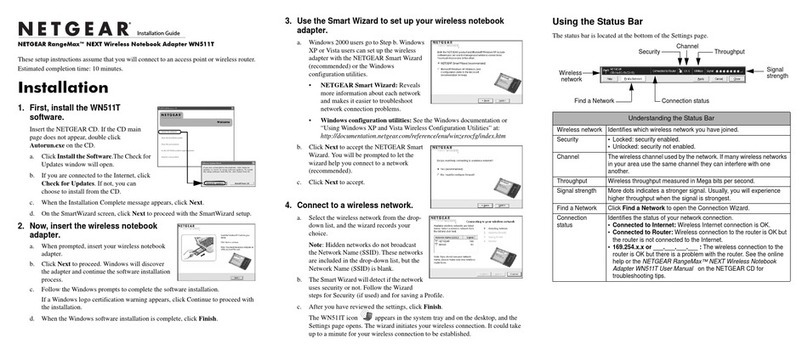 NETGEAR RangeMax WN511T User manual