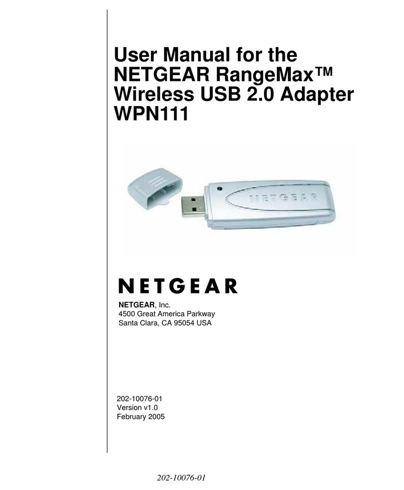 NETGEAR WPN111 - RangeMax Wireless USB 2.0 Adapter user manual