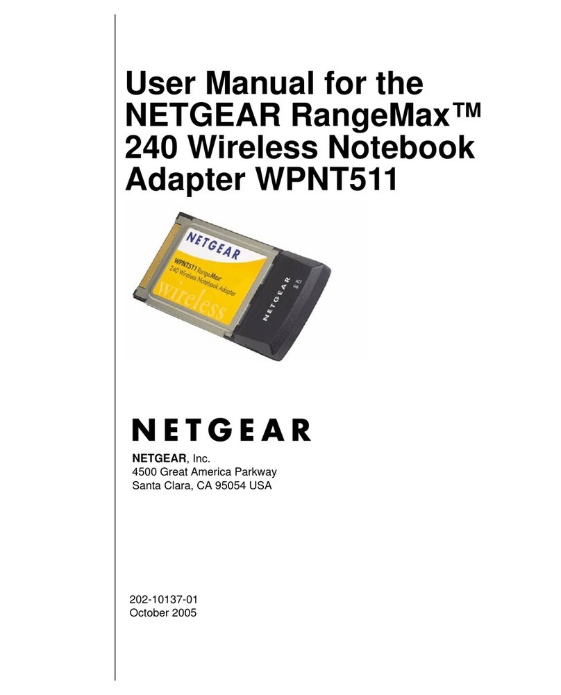 NETGEAR RangeMax WPNT511 user manual