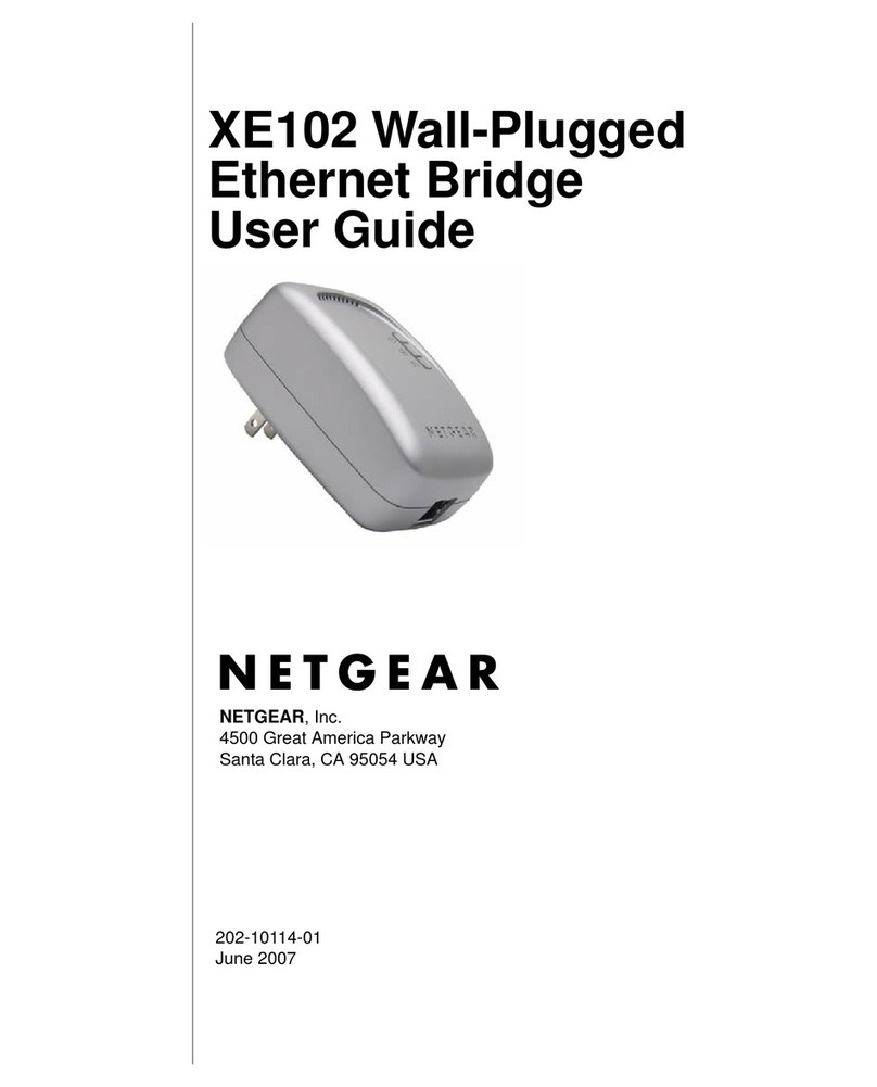 NETGEAR XE102 - Wall-Plugged EN Bridge User manual