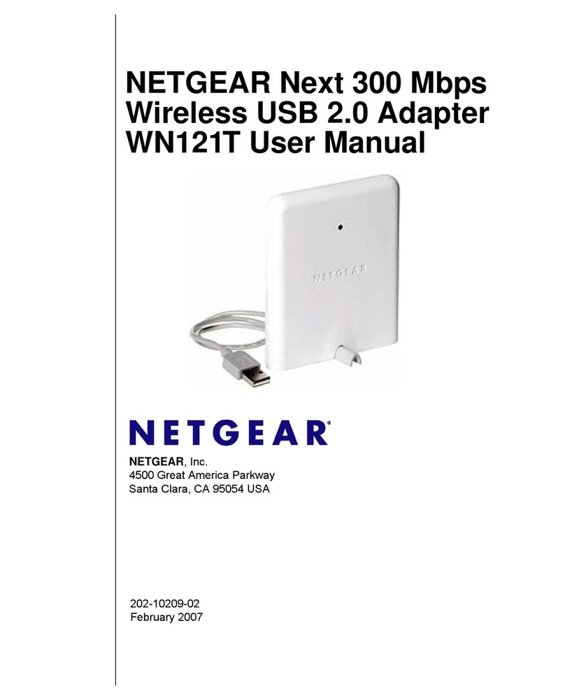 NETGEAR WN121T - RangeMax Next Wireless-N USB 2.0... User manual NETGEAR WN121T - RangeMax Next Wireless-N USB 2.0... User manual