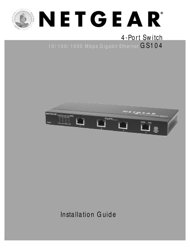NETGEAR GS104 User manual