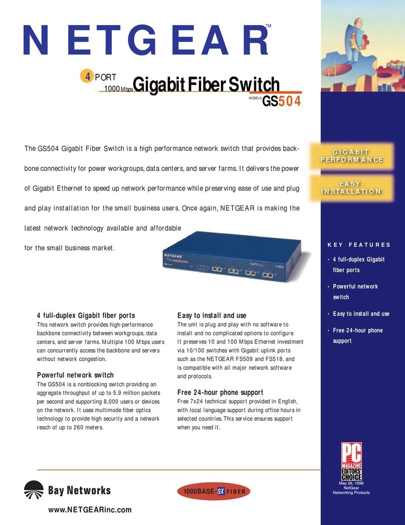 NETGEAR ProSafe GS504 User manual