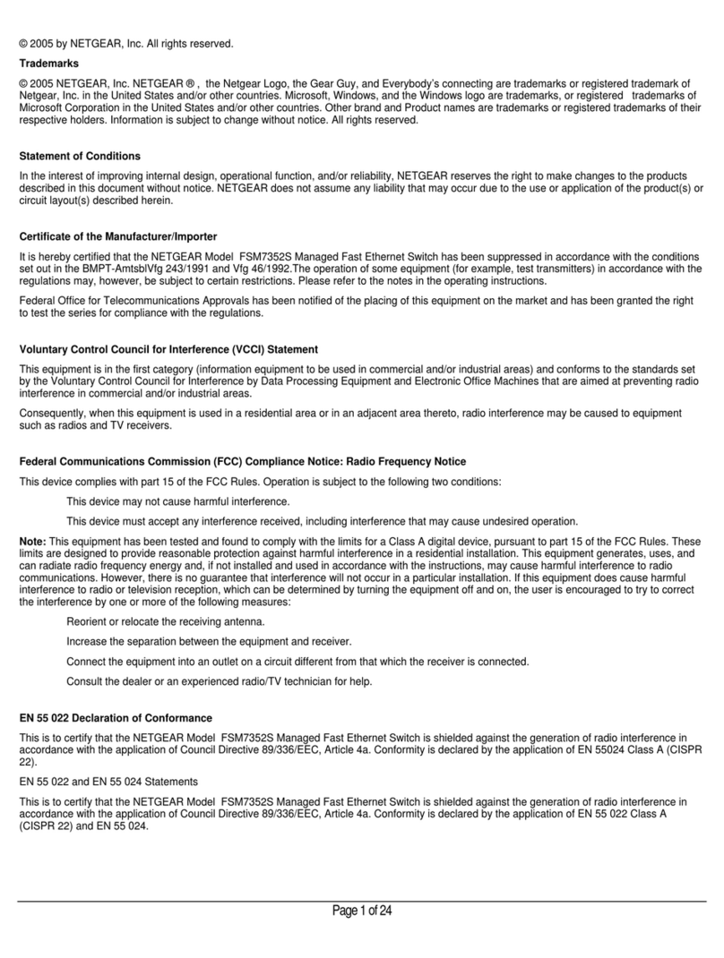 NETGEAR FSM7352S - ProSafe Switch User manual