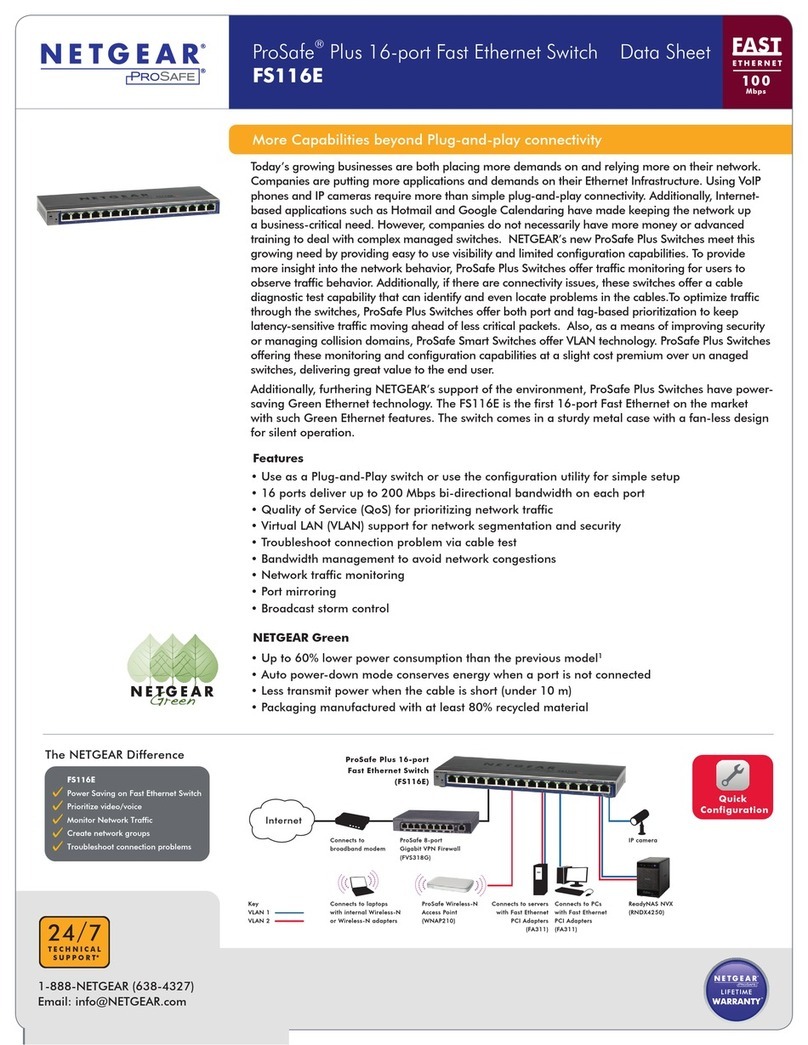 NETGEAR ProSafe FS116E User manual