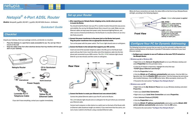 Netopia 3346-ENT User manual