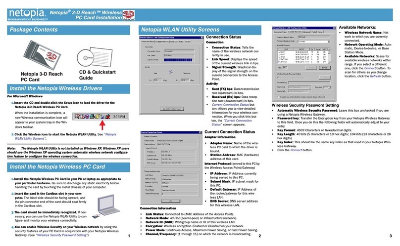 Netopia Network Card user manual