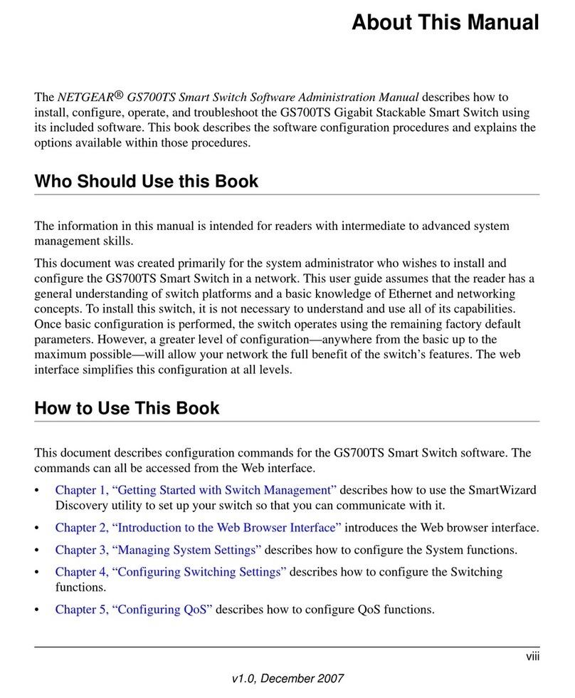 NETGEAR SMART SWITCH GS700TS Operating instructions