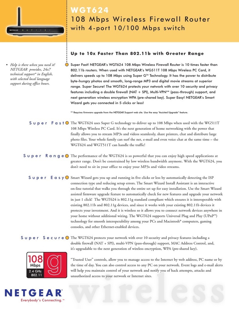 NETGEAR Super-G WGT624 User manual NETGEAR Super-G WGT624 User manual
