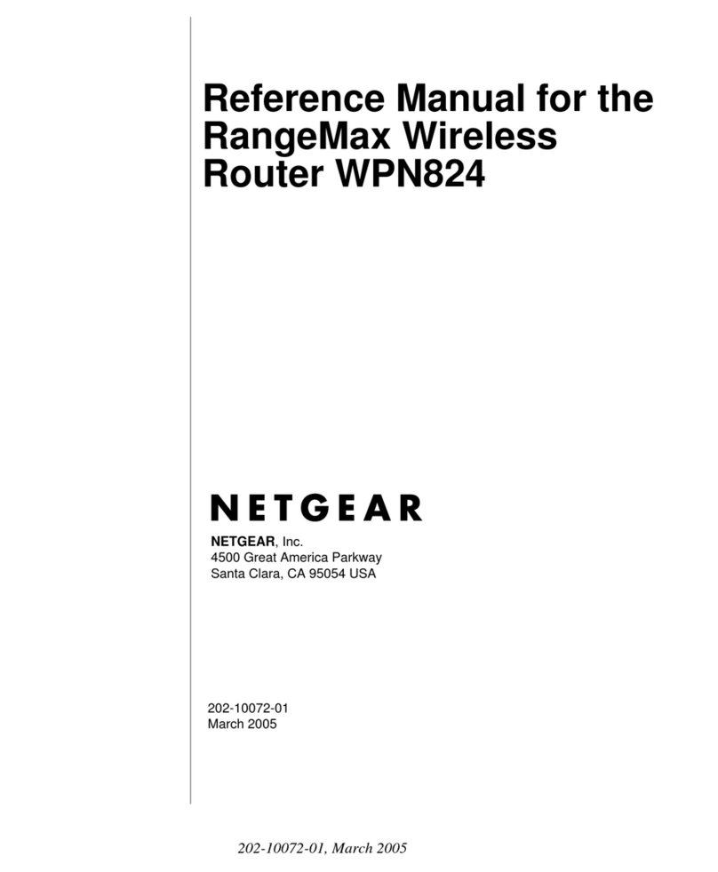 NETGEAR RangeMax WPN824 User manual NETGEAR RangeMax WPN824 User manual