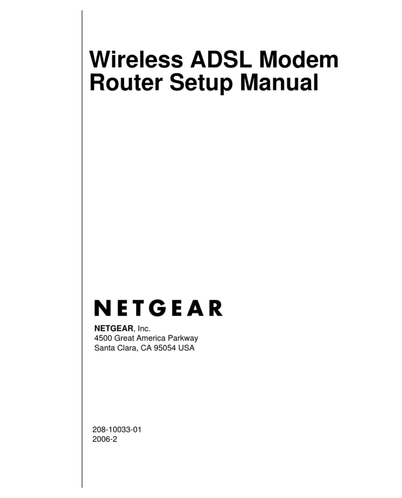 NETGEAR Wireless ADSL Modem Router User guide