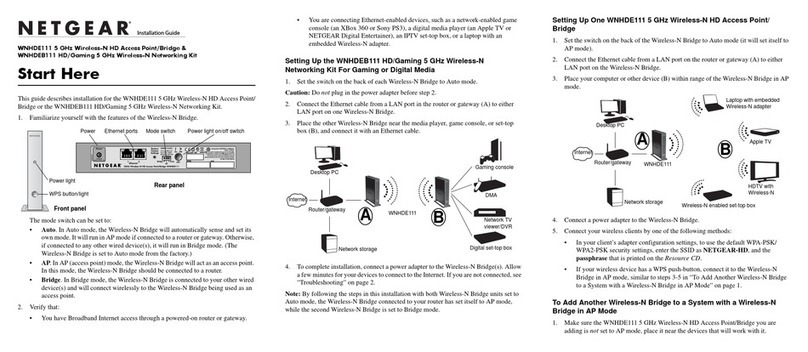 NETGEAR WNHDE111-100NAS User manual