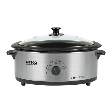 Nesco 6 Qt. Roaster Oven User manual