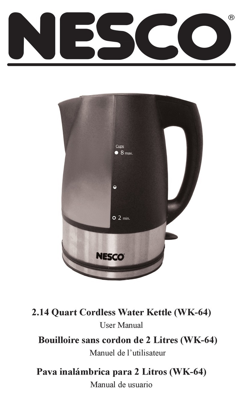 Nesco WK-64 User manual
