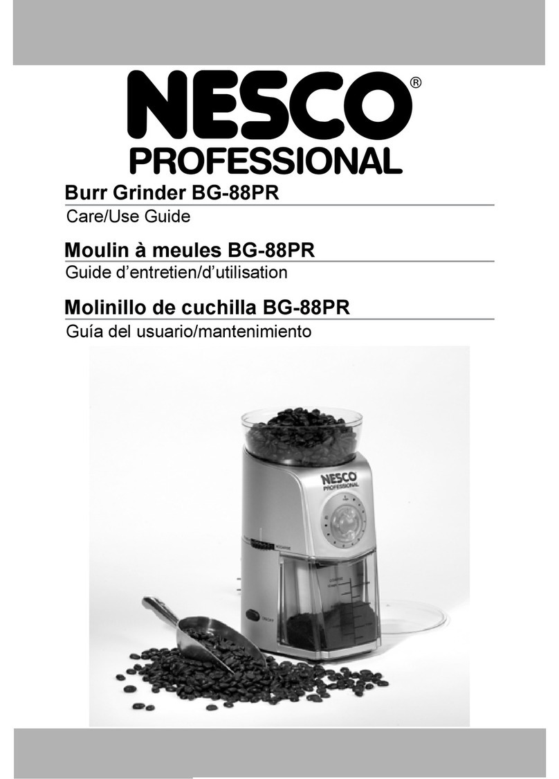 Nesco BG-88PR Care/use guide