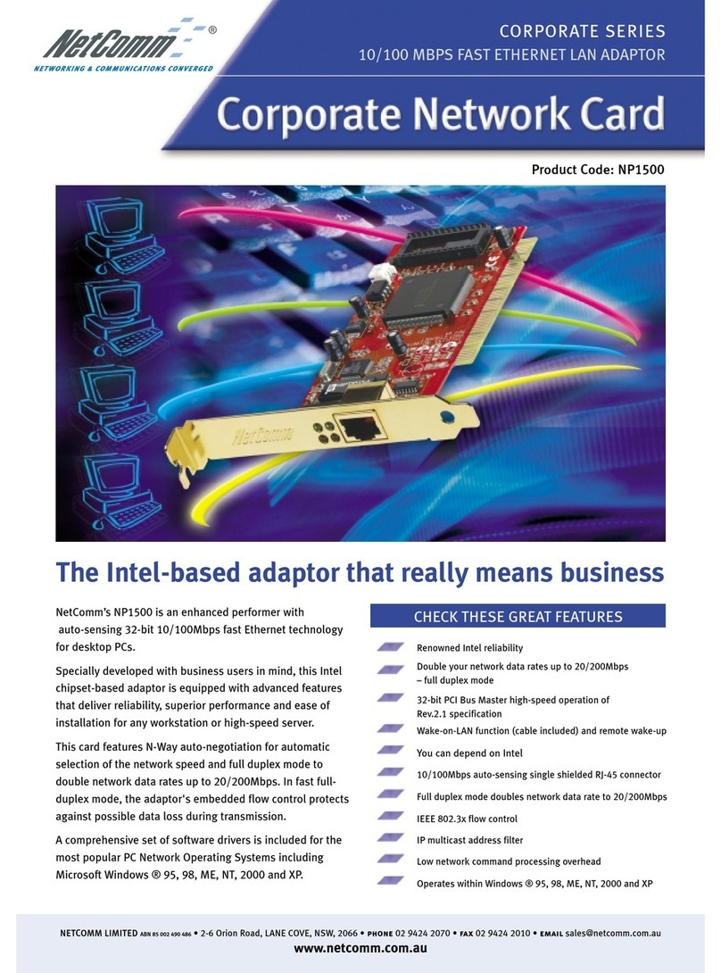 NetComm NP1500 Technical specifications