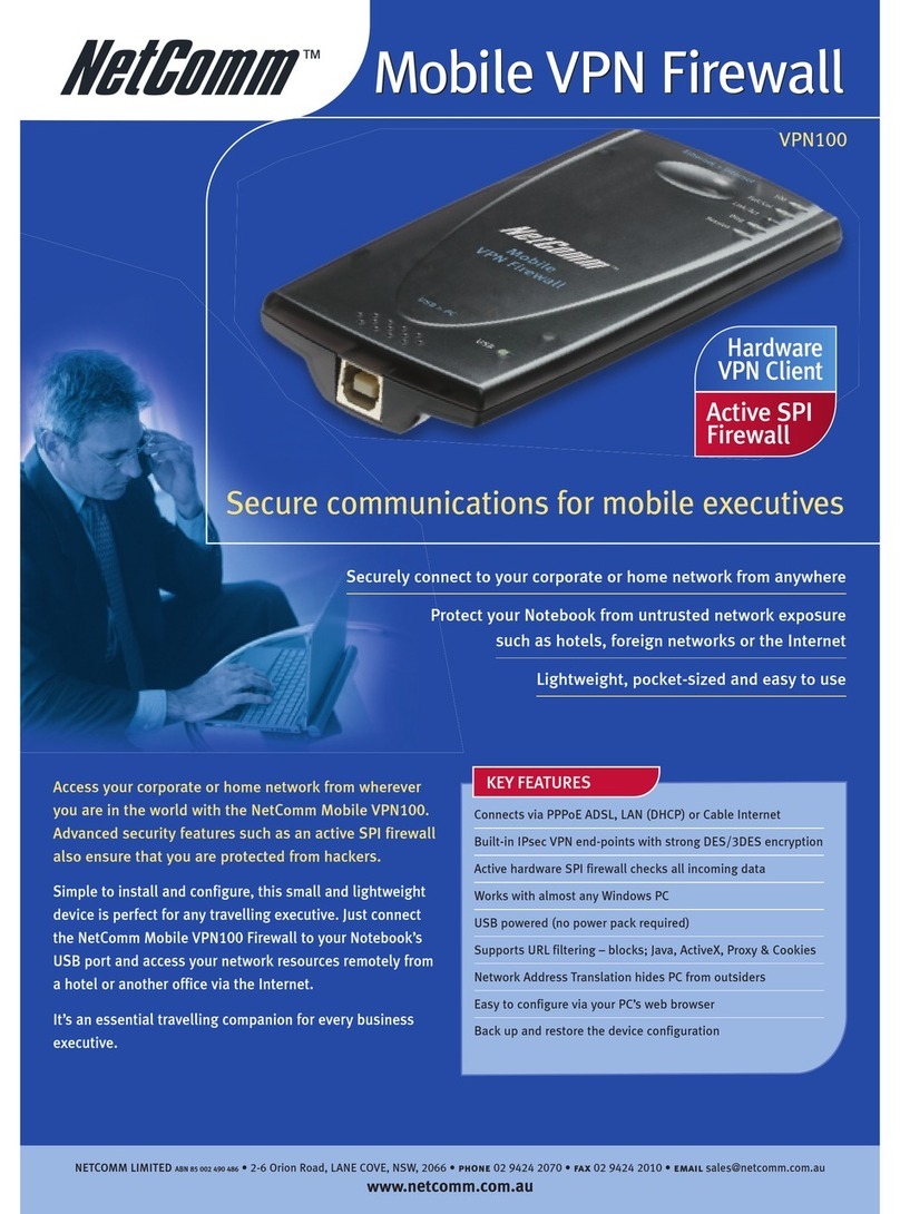 NetComm VPN100 User manual