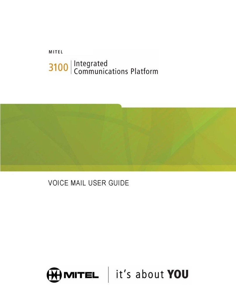 Mitel 3100 user guide