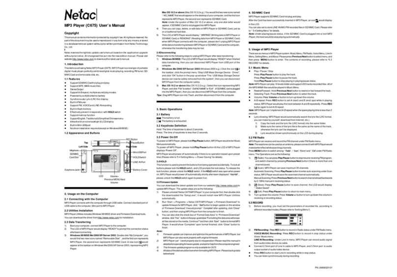 Netac C675 User manual