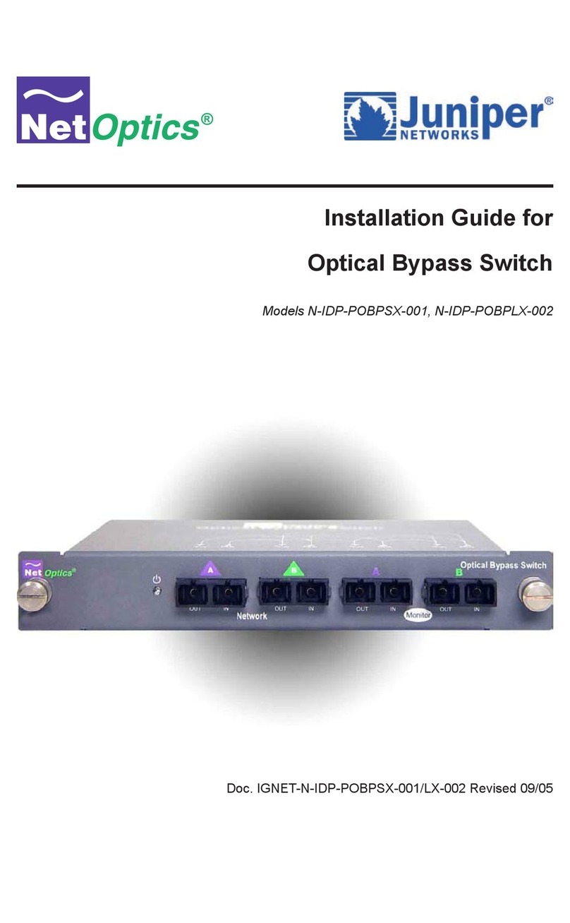 Net Optics N-IDP-POBPSX-001, N-IDP-POBPLX installation guide