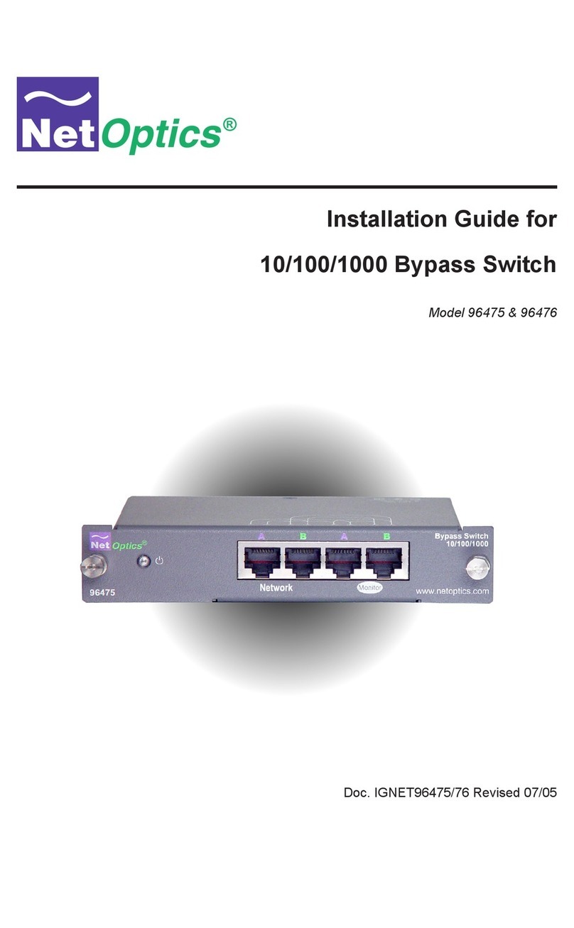 Net Optics 10/100/1000 installation guide