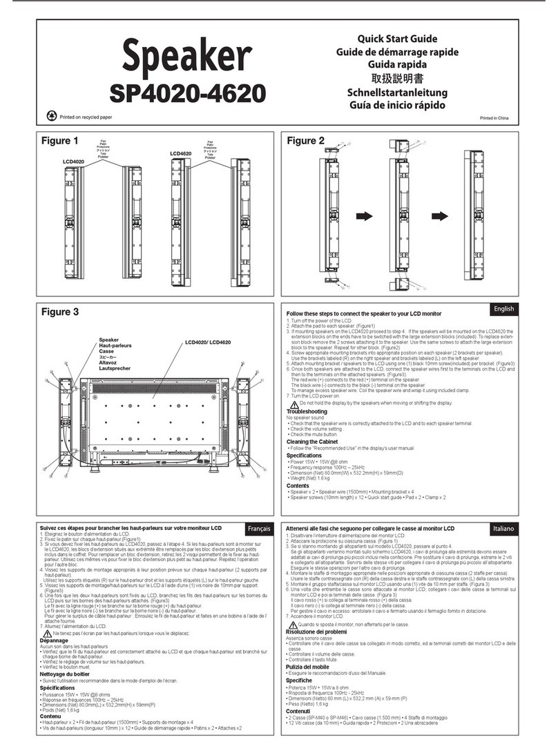 NEC LCD4020-2-IT - MultiSync - 40" LCD Flat Panel... User manual