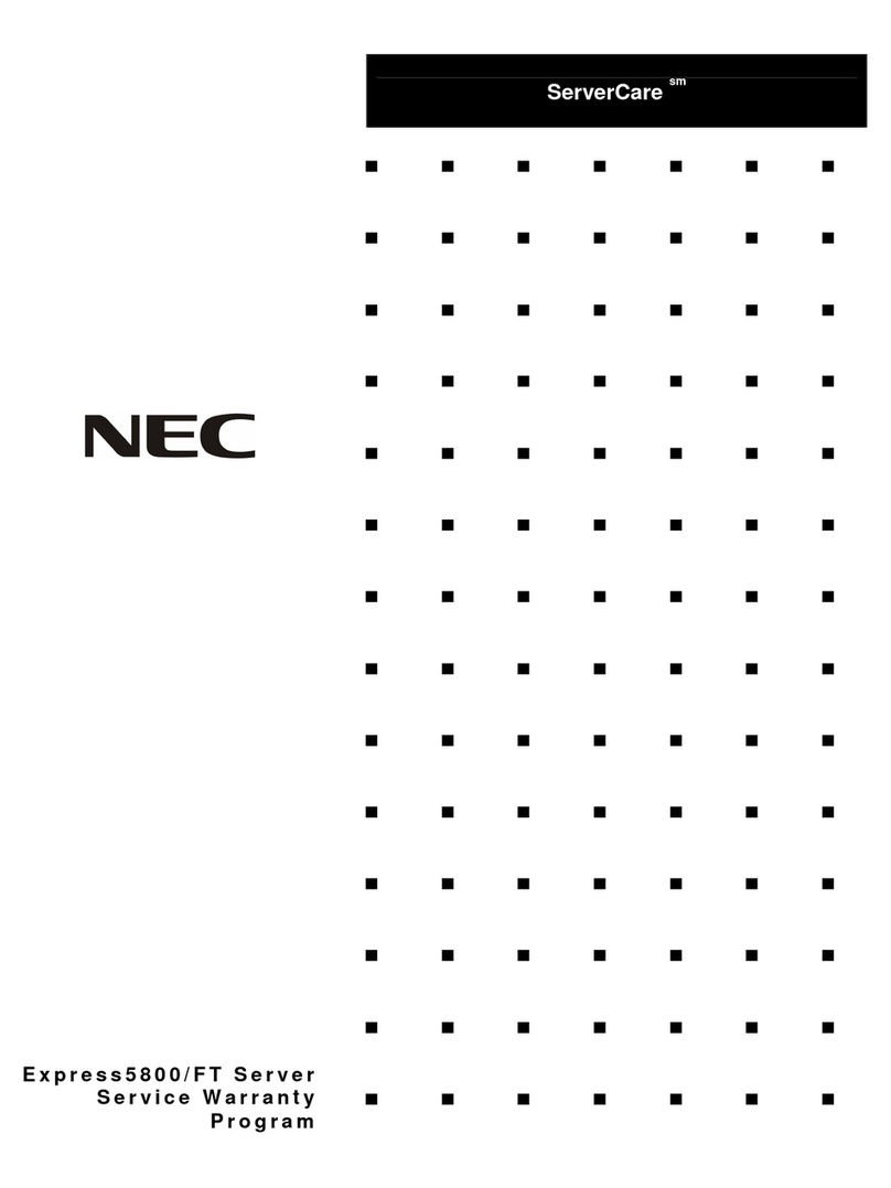 NEC ServerCare Express5800/FT Parts list manual