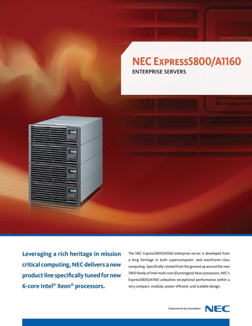 NEC NECCare Platinum Express5800/A1160 User manual