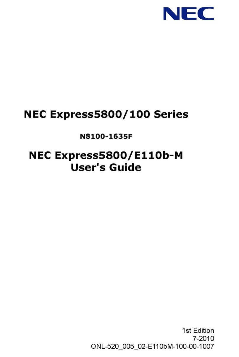NEC EXPRESS5800/100 SERIES N8100-1635F user guide