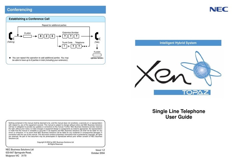 NEC XN120 Vision User manual