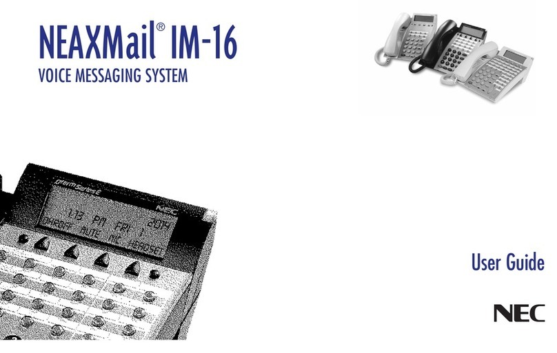 NEC NEAXMAIL IM-16 User manual