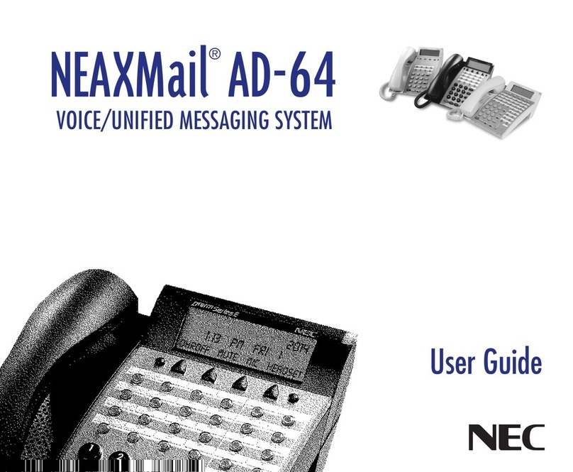 NEC NEAXMail AD-64 user guide