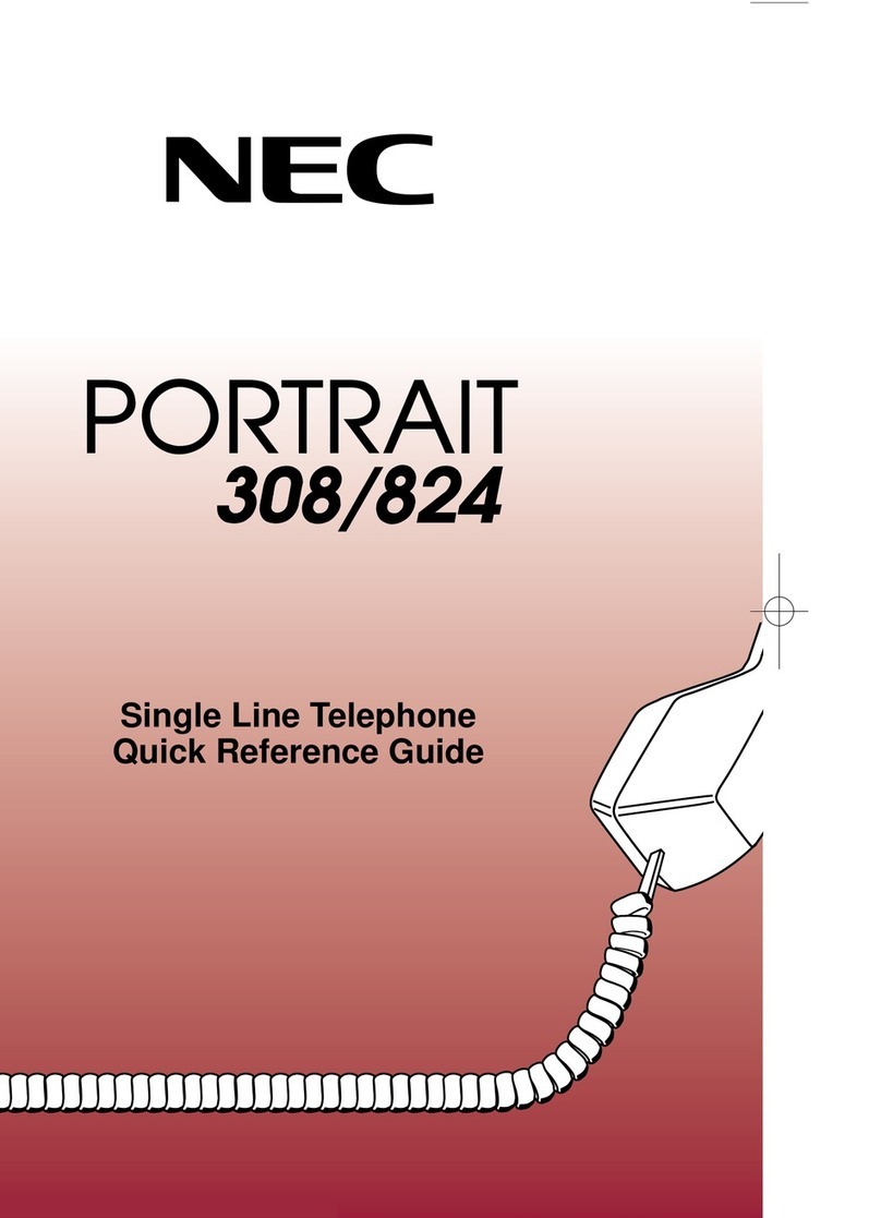 NEC Portrait 308 User manual