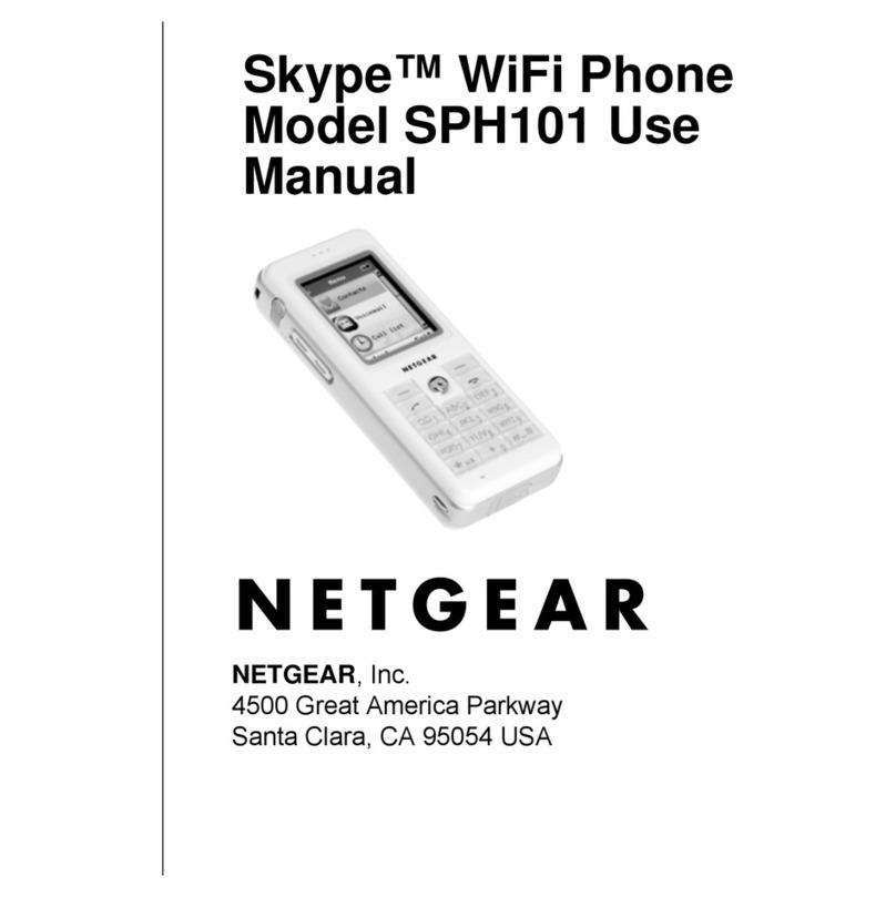 NETGEAR SPH101 - Skype WiFi Phone Wireless VoIP Use manual