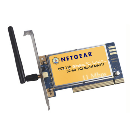 NETGEAR MA311 - 802.11b Wireless PCI Adapter user guide