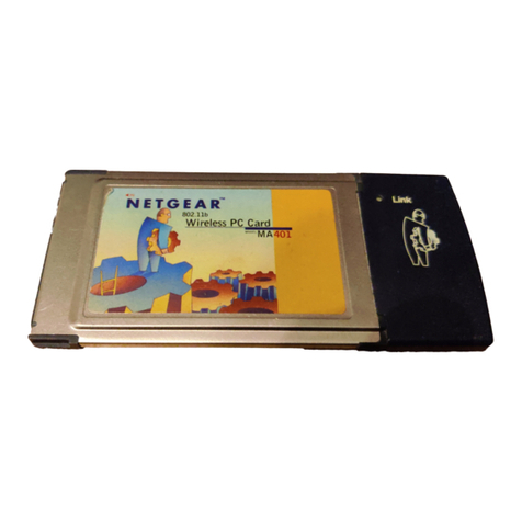 NETGEAR MA401 - 802.11b Wireless PC Card Specification sheet