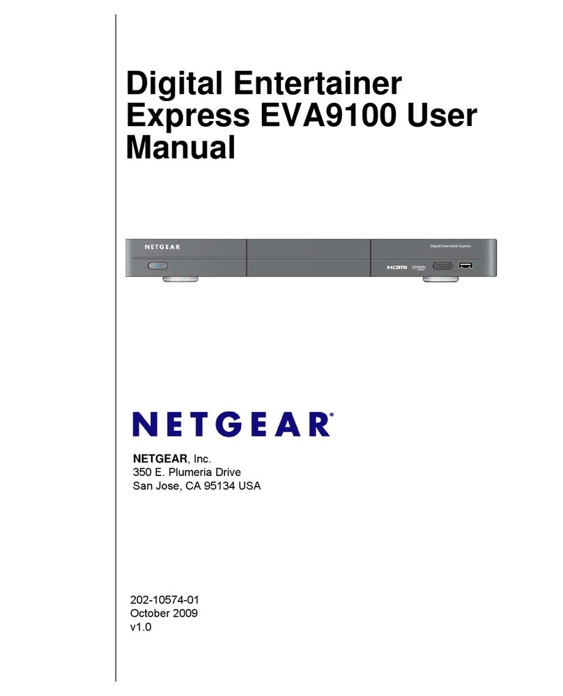 NETGEAR EVA9100 - Digital Entertainer Express User manual