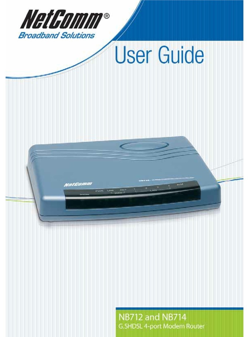 NetComm G.SHDSL 4-port Security Modem Routers NB712 User manual NetComm G.SHDSL 4-port Security Modem Routers NB712 User manual