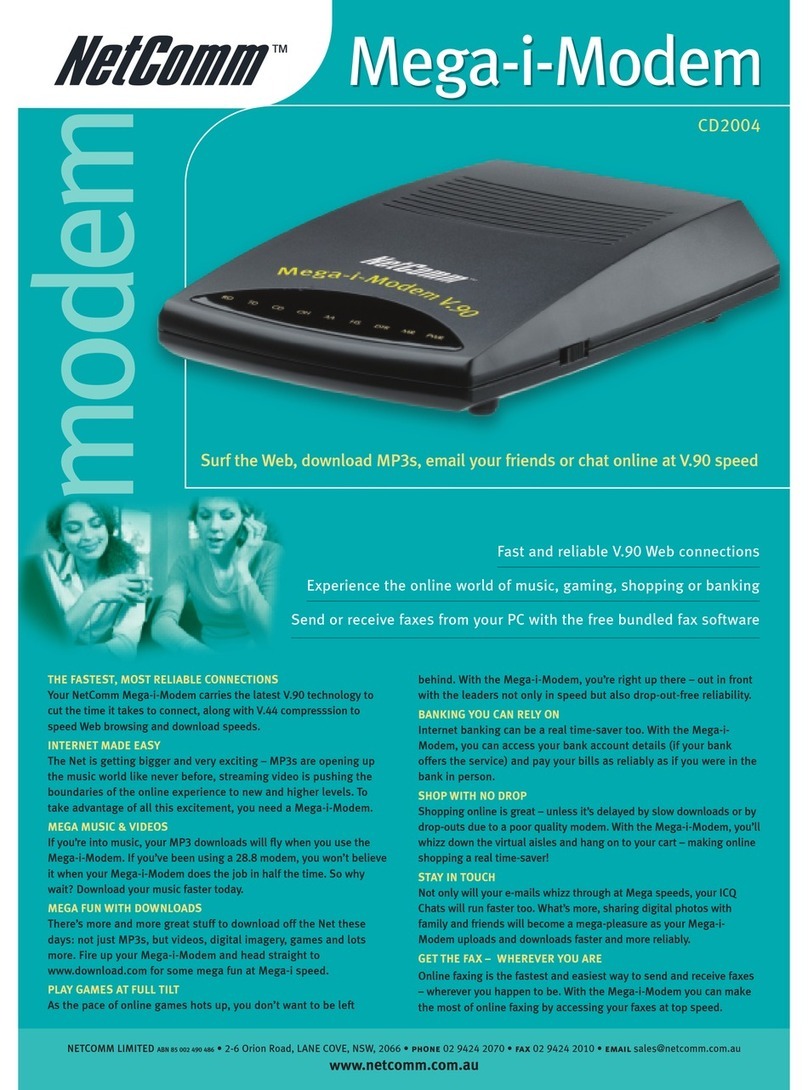 NetComm CD2004 Mega-i-Modem Specifications