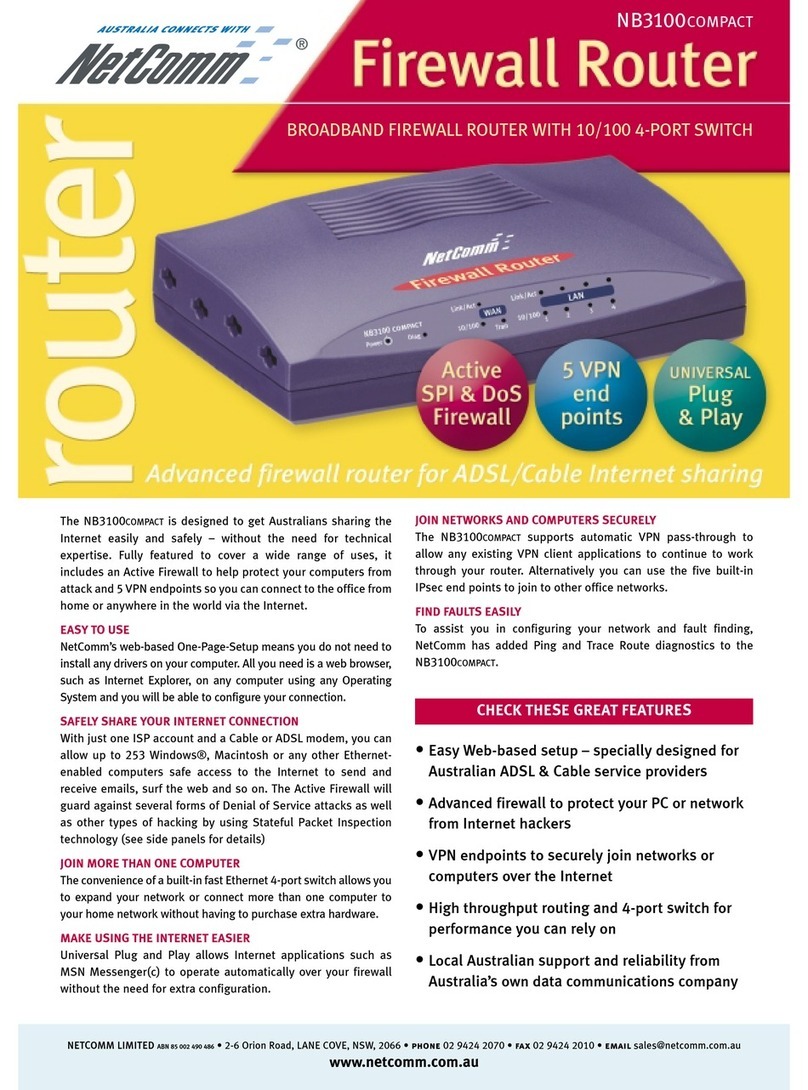 NetComm NB3100 User manual NetComm NB3100 User manual