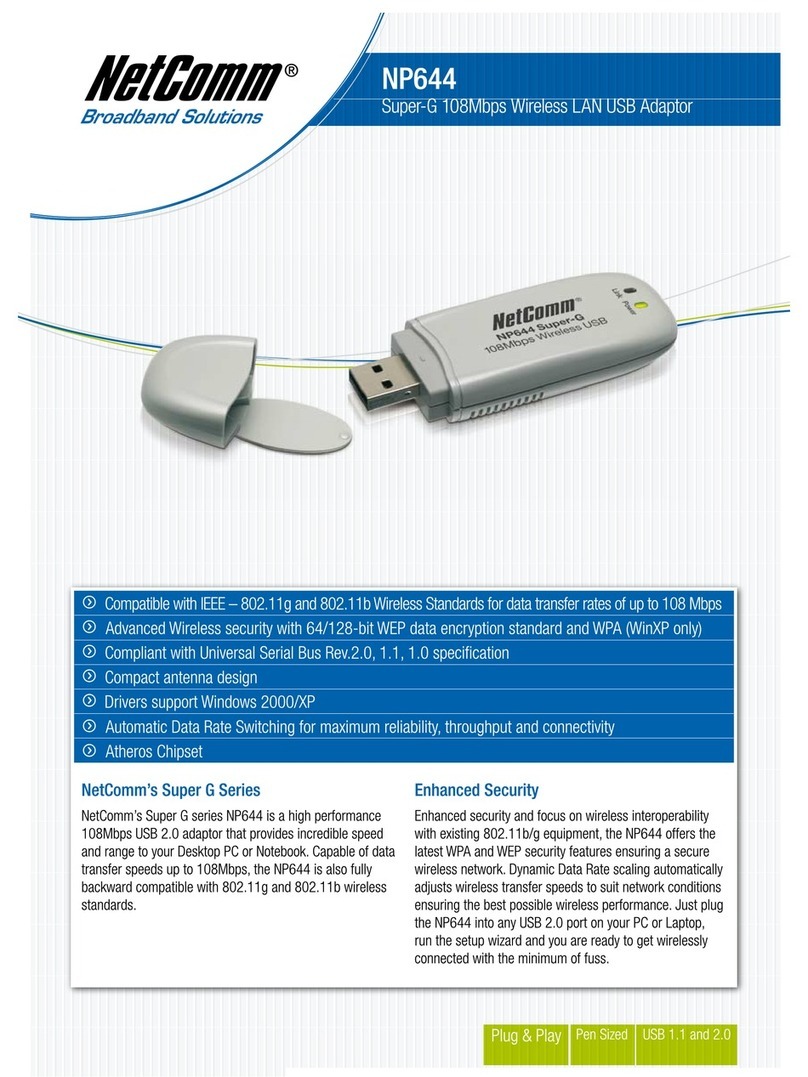 NetComm NP644 Specification sheet NetComm NP644 Specification sheet