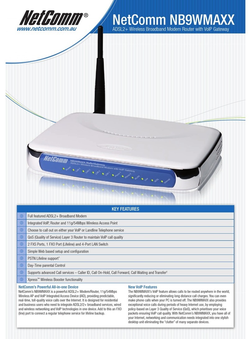 NetComm NB9WMAXX User manual