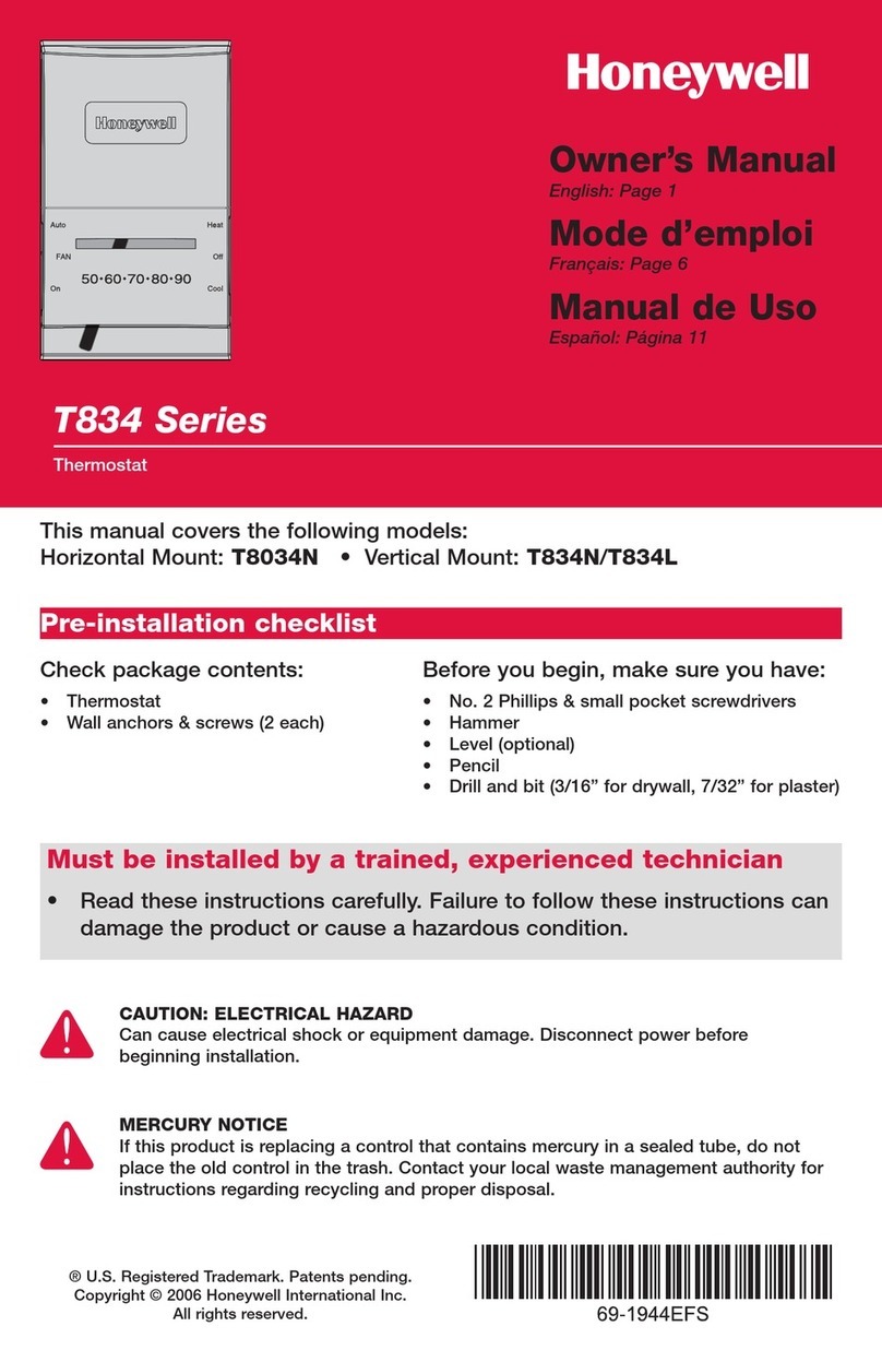 Honeywell v User manual
