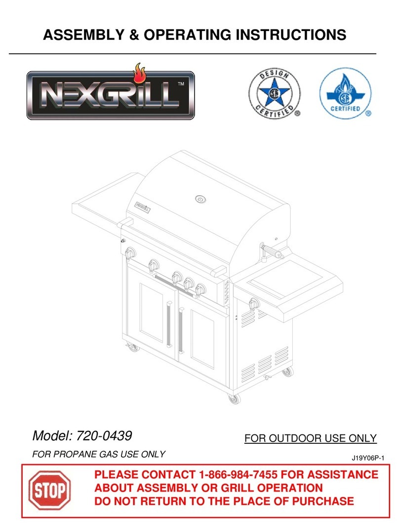 Nexgrill 720-0439 Assembly & operating instructions