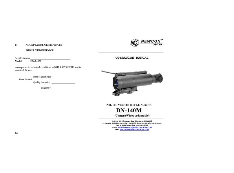 Newcon Optik DN140M User manual Newcon Optik DN140M User manual