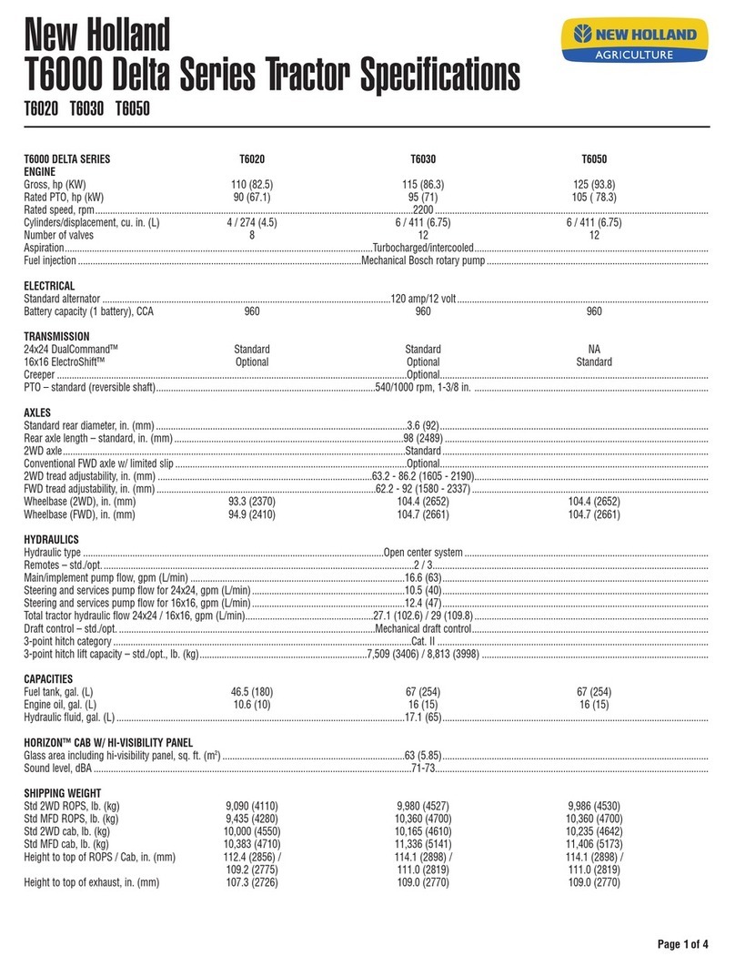 New Holland T6020 DELTA User manual