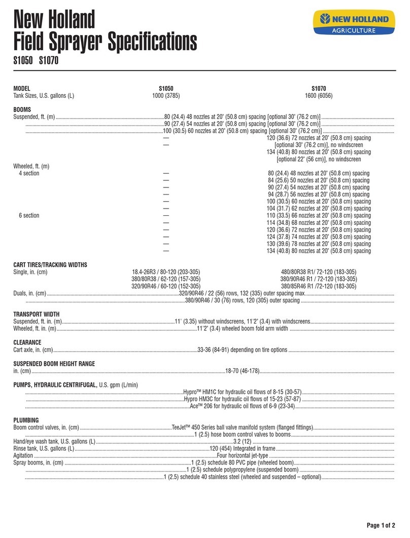 New Holland S1050 Specifications